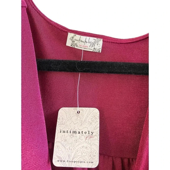 Intimately By Free People Womens Pink Rose Kaya Long Sleeve Bodysuit Size Small - Picture 3 of 4